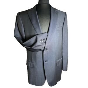 Zegna Ermenegildo Men’s Dark grey 2 Btn Dbl Vent Wool Blazer 44R US
